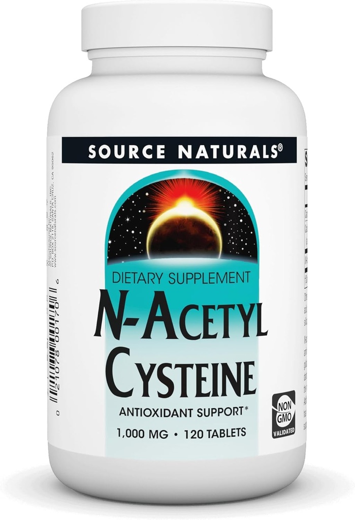 源のN-アセチル Cysteineの酸化防止サポート、呼吸器の健康を支える食事療法の補足* - 1000のmg -120のタブレット