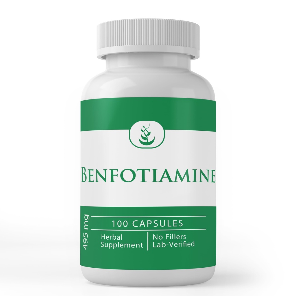 PUREの元のINGREDIENTSのBenfotiamine、(100のカプセル)常に純粋で、添加物か注入口、実験室は確認しました