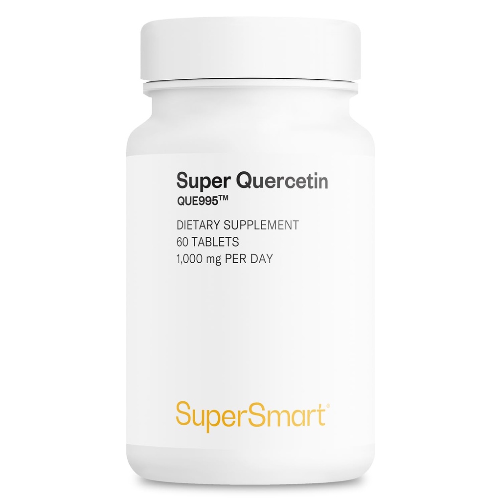 Supersmart - 1日あたりのスーパーケルセチン1000mg(特許QU995) - 高純度ケルセチンサプリメント - ナチュラルバイオフラボノイド | 非GMO&グルテンフリー - 60錠
