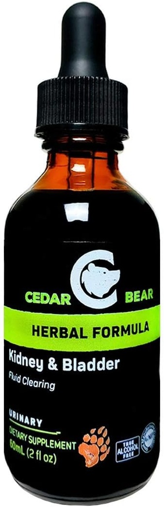 Cedar Bear Kidney & Bladder Blend a Liquid Herbal Supplement That Soothes, Tonifies and Supports Proper Fluid Dynamics for The Bladder and Urinary System 2 Fl Oz