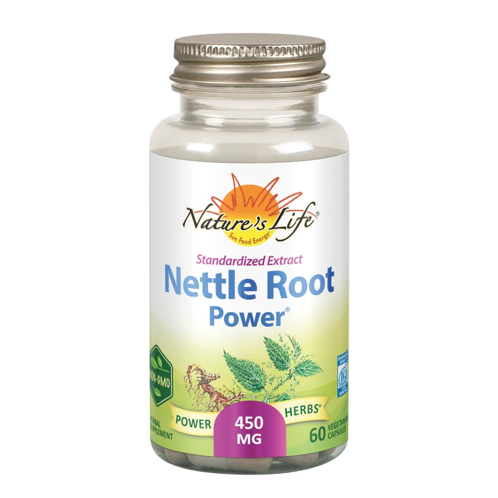 ZAND Nature's Life Nettle Root Power 450mg ハーブサプリメント | 人のための前立腺および尿路の健康フォーミュラ | 非GMO&Lab 確認済み | 60 Vegの帽子