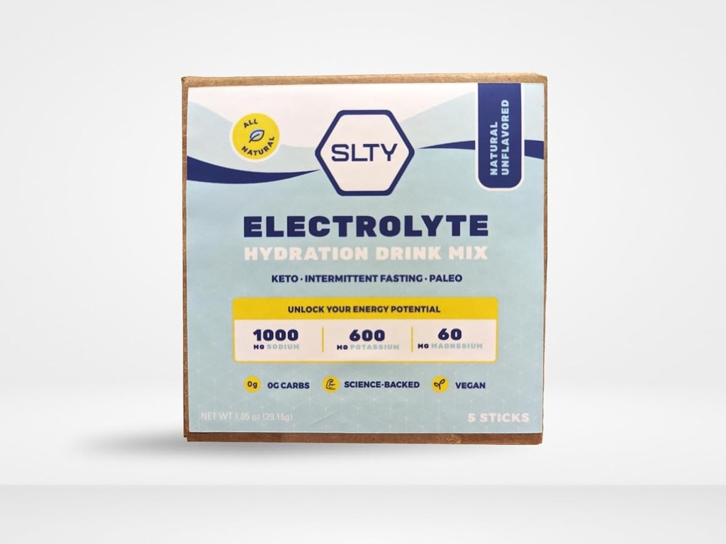 SLTY 電解液発酵ドリンクミックスビーガン Keto Paleo 断続的な高速化のために良い, 1.05oz (パック 5)