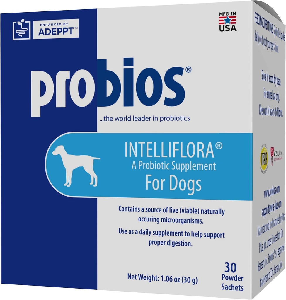 犬、毎日のプロバイオティックパウダー、Gut健康のための栄養補助食品、消化及び免疫サポート、30サッシ