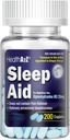 HealthA2Zスリープエイド200カプレット | ジフェンヒアラミンHCl 25mg | 定期的な強度睡眠薬 | 安全・非習慣形成