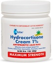 Globe Hydrocortisoneの最高の強さのクリーム1%のw/Aloeの16のoz、赤み、膨張、かゆみ、Rashのバグ/Mosquitoの咬傷、Eczema、痔及び多く、16のozの瓶
