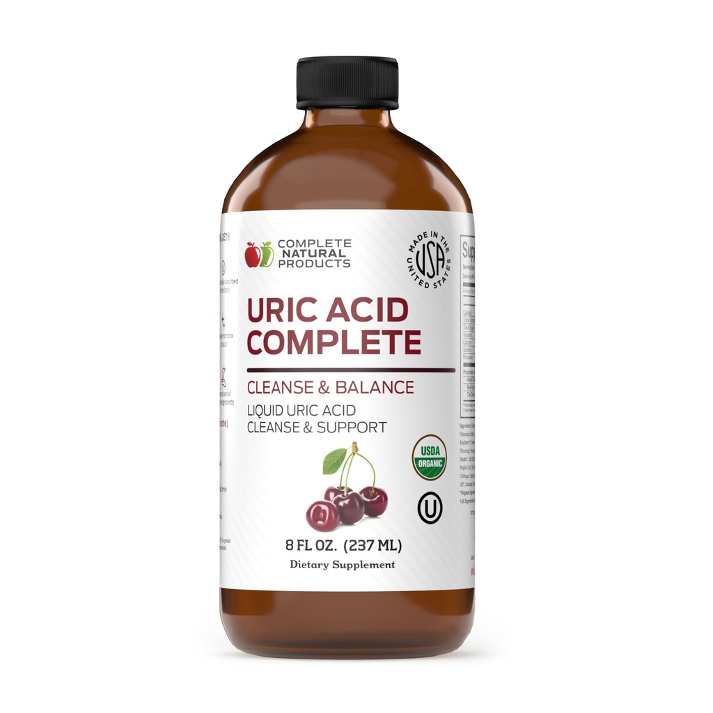 完全な自然なプロダクト 尿酸の完了 - 8oz 液体の補足は Apple のサイダーの酢、タルトのチェリーおよびビートの根が付いている尿酸の洗剤、腎臓の健康及び循環を支えます。
