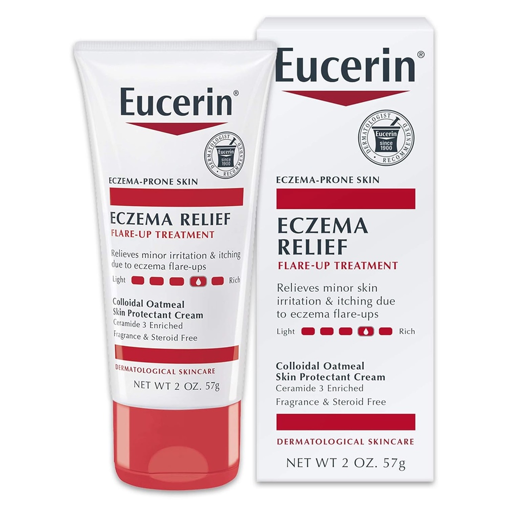 Eucerin の Eczema の救助の折り返しの処置-Eczema-Prone の皮- 2 つの oz のための即時の救助を提供します。 ログイン