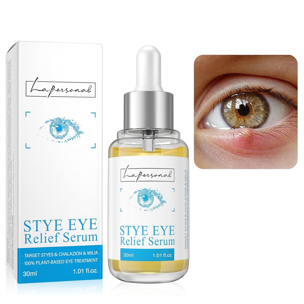 LA.PERSONALのつま先の目の処置、Chalazionの除去剤、Styes ChalazionおよびBlepharitisの処置のための目の血清、Avocadoオイル、海のバックホーンオイル及びカフェイン1.01 Fl oz/30のMl