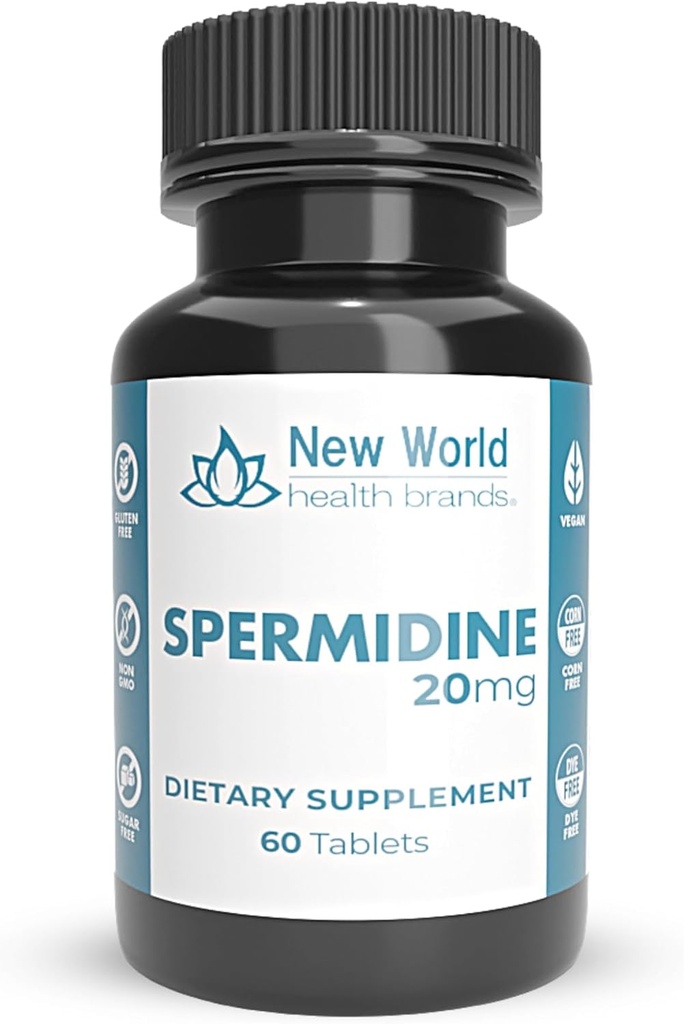 新しい世界保健ブランド純粋なスパージイン(20mg)  60錠 - 豊饒、アンチエイジング&再生産健康サポート、簡単にスワロー