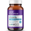 新しい章発酵ビタミンB12 1,000 mcg、USDA Organic、細胞エネルギー+健康な血球のための1日、認定ビーガン、グルテンフリー - 60カウント