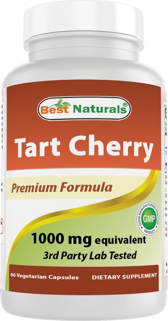 最高のナチュラルアートチェリーエキス1000mg 60 Vcaps