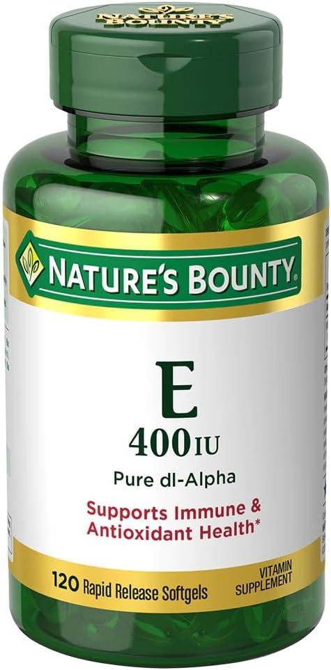 Nature's Bounty E-400 IU 純粋な dI-アルファ Softgels, 120 カウント