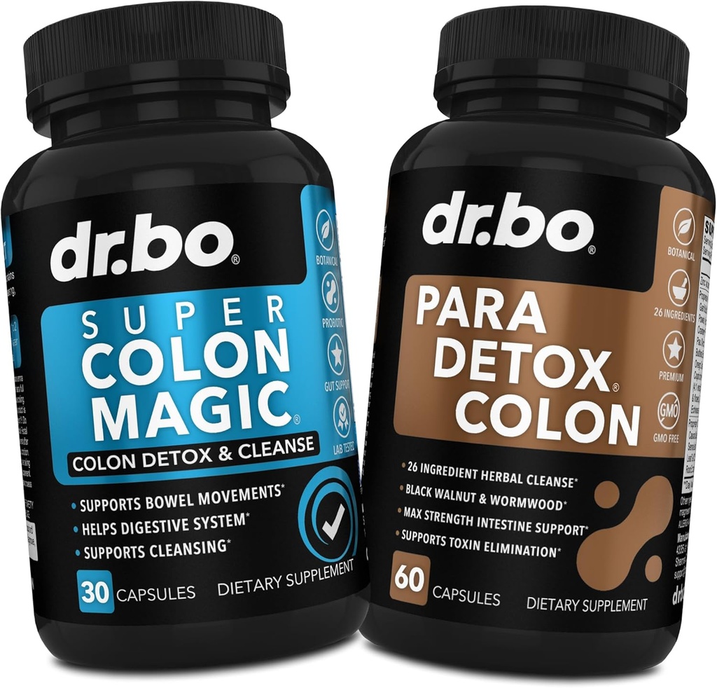 Colon Cleanser Detox & Body Cleanse - 15 Day Colon Cleanse Pills with Probiotic & Intestinal Guard Cleanser - Poop Bowel Movement Supplements for Intestinal Stomach Bloating Gut Loss Support