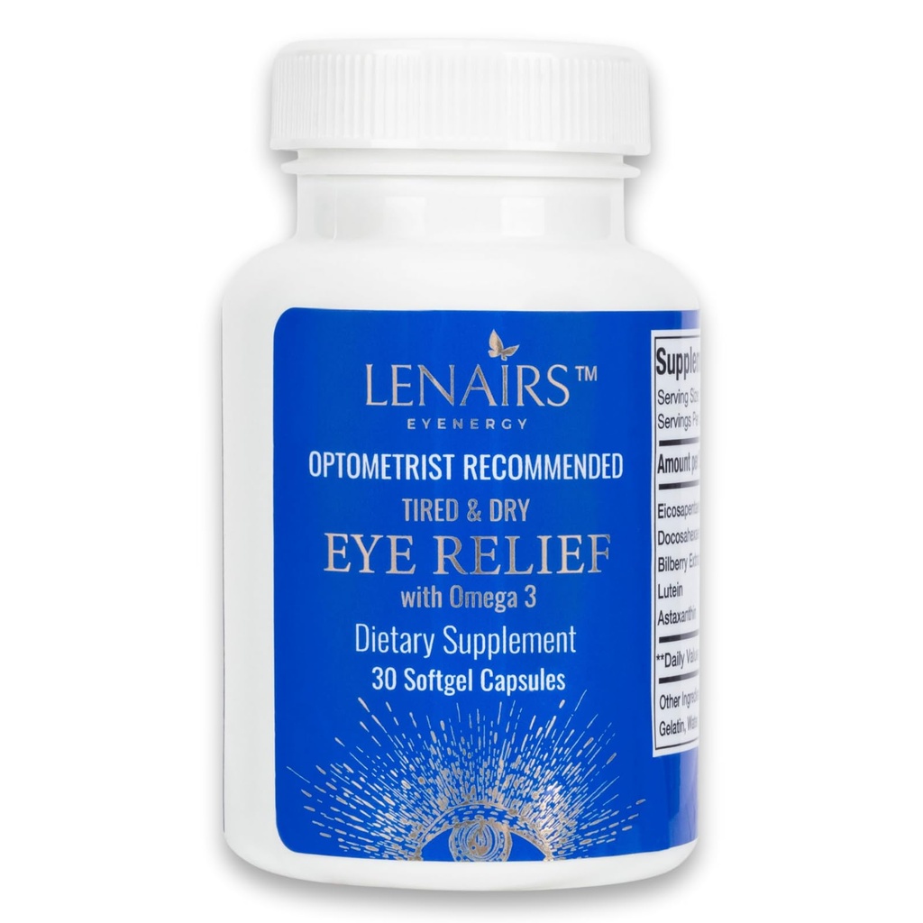 Softgels - Omega 3、EPA&DHA、ビルベリー、ルテイン、アスタキサンチン、コンピュータの目の緊張、デジタル目の疲労、グルテンフリーのための目の健康のためのエッセンシャル栄養素と疲れ&ドライアイリリーフ