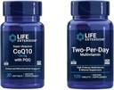 ライフエクステンションスーパーUbiquinol CoQ10 100mg 30 Softgels 2日高効力120タブレットマルチビタミンとセルラーエネルギーサポートバンドル
