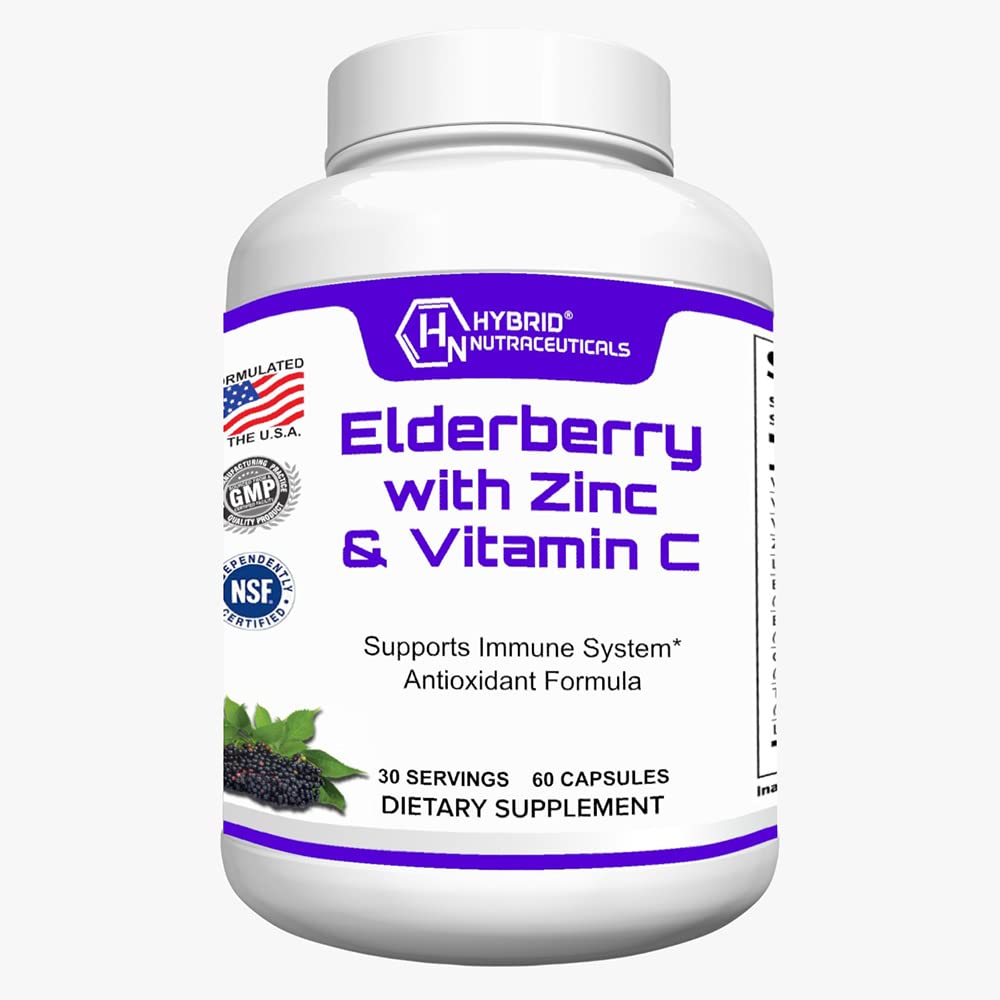 雑種のNutraceuticalsの黒のEchinacea、Turmeric、ニンニク、亜鉛、ビタミンC、EおよびB6のプロバイオティクスおよびLグルタミン(60のカプセル)と、