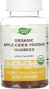 Nature's Way Organic Apple Cider Vinegar Gummies、500 mgのオーガニックアップルサイダー Vinegar per 2-Gummy サービング、Apple Flavored、60 Gummies (パッケージ 5 月 Vary)