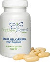 Longview Farms® Emu Oil Gel Capsules | 100% 肌の健康・快適性・健康の純正エミューオイル | 天然オメガ3、6、9、エッセンシャルビタミン | 60カプセル
