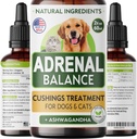 犬と猫のためのАdrеnаlバランス - ペット、Аdrеnаlサポートw / Ashwagandha、Licorice Root、Rhodiola Roseaのための最高のCushings治療 - 2oz Harmony Herbal Drops