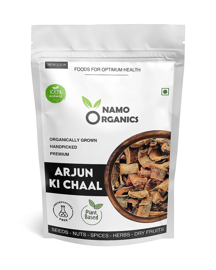 Nutranix TNA -Organic Arjun ki Chaal - 400 Gm 乾燥 - Arjuna Tree Bark - 生 | 悪いコレステロールを下げる
