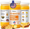 Biolore Wildcrafted Sea Moss Gel - Mango Pineapple 16 oz - Flavored Sea Moss Gel with Essential Vitamins & Trace Minerals - Vegan Superfood - Made in USA, Gluten-Free, No Added Sugar