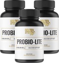 ゴールデンアフター50 Probio-Lite - グット健康と消化のサポート - 男性と女性のためのプロバイオティクス - 3ボトル - 時事ハートバーン、ガス、消化器のためのプロバイオティクス