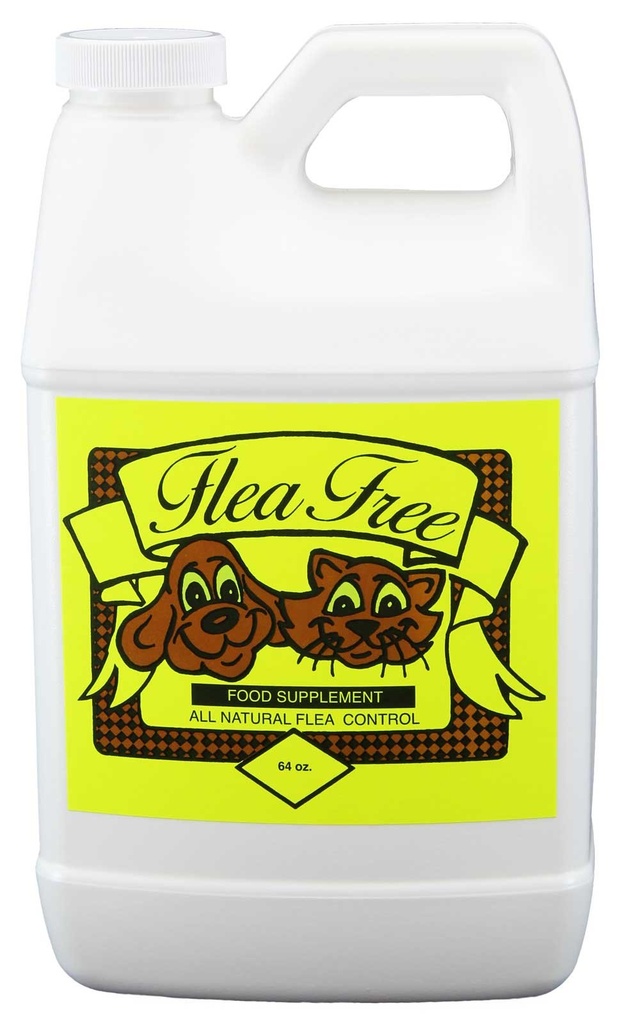 Flea-Freeの純粋な有機性食糧補足および自然なペット プロダクト、64 Ounce