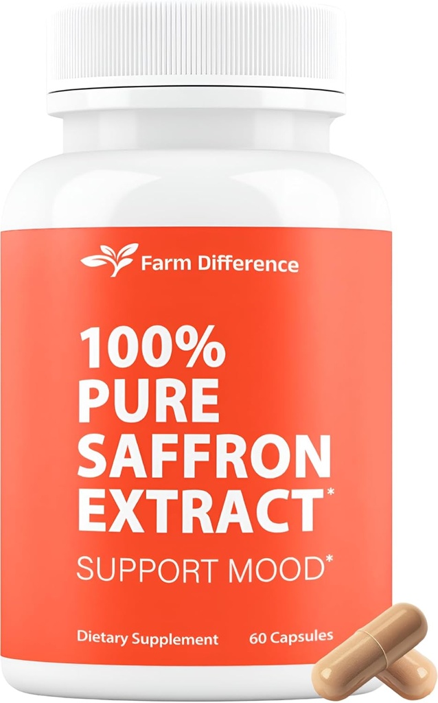 Saffronは88.5mg - 100%の純粋なサフランのエキスのカプセル-気分、目及びエネルギー サポート-米国で作って下さい