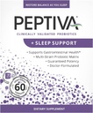 Peptiva 26 Billion CFU Probiotic and Sleep Support - 臨床的に検証されたマルチストレインプロバイオティクス - 乳酸菌およびビフィドス菌、メラトニン - 60 カウント