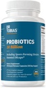 Dr. Tobias Probiotics 30 Billion, 10 Strains, 30 Billion CFU's, 女性&男性のためのターゲティングリリースプロバイオティックス, ダイジェストヘルスをサポート, シェルフテーブル, 非GMO, 30 カプセル, 30 サービング