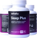 睡眠プラスサプリメント | メラトニン、GABA、アシュワガンダ、5-HTP | ヘルシーな眠るスケジュールとリラックスした気分で見る男性と女性のための | 60 カウント | 60 日の供給