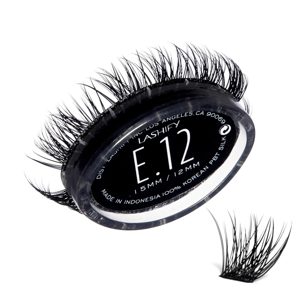 Lashify 極端な 12 mm Gossamer DIY Eyelash Extensions Refill, ブラック, 簡単な偽の Lashes へ Add Tremendous ボリューム