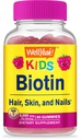 子供のためのWellYeahバイオチンガミー 5000 mcg - 髪の成長、皮膚の健康、爪をサポート - 天然由来の味 - GMOフリー、グルテンフリー - 男の子と少女のためのグミ - 60 カウント