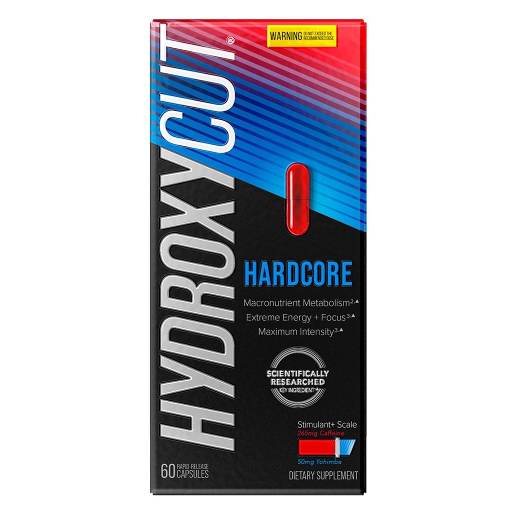 Hydroxycut ハードコア - Thermogenic 補足 - エネルギー及び代謝サポート - 265 の mg のカフェイン Anhydrous、50 の mg Yohimbe のエキス - 急速な解放のカプセル - 人及び女性のため - 60 の計算