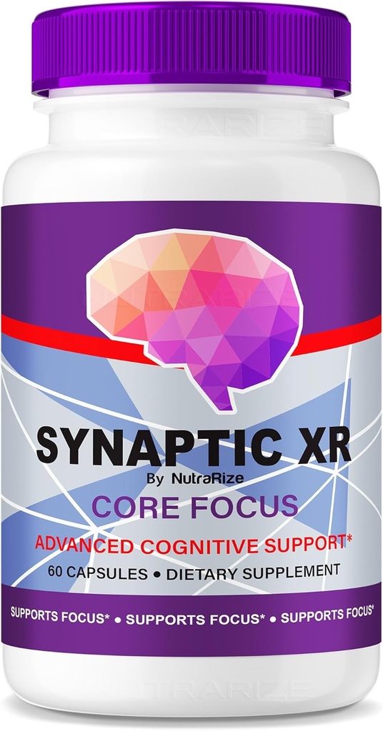 NutraRize Synaptic XR - フォーカス、シャープネス、日常のパフォーマンスのためのバランスの取れたブレンドを備えた毎日のサポートカプセル|毎日のウェルネス(60カプセル)のための簡単ツーテイクの丸薬