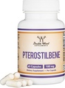 Pterostilbeneサプリメント100mgカプセル(サードパーティテスト済み)60カプセル、Resveratrol、Longevityサポート(非GMO、グルテンフリー)のための抗酸化剤に優れた、ダブルウッド