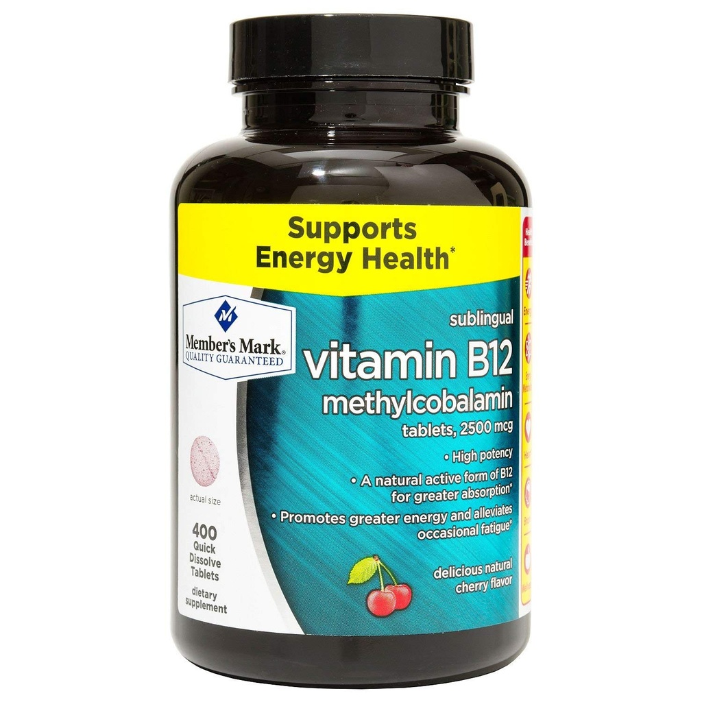 会員の印の補助的なビタミンB12 5000mcg (300の計算)