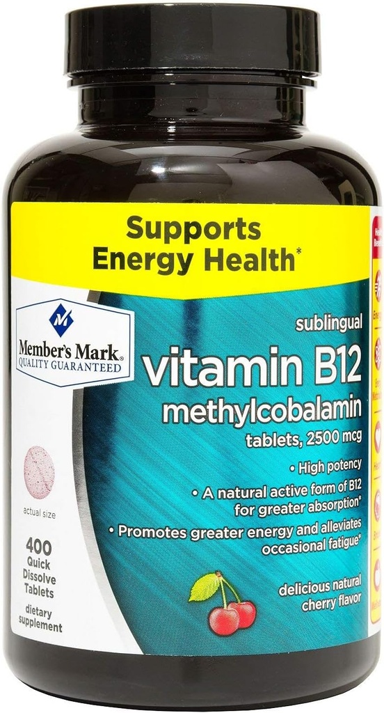 Member's Mark Sublingual Vitamin B12 5000mcg (300 Count)