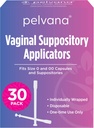 女性のためのPelvanaのSuppositoryのアプリケーター - (30のパック) - 適合のサイズ0および00のカプセル-頻繁にボル酸のSuppositoriesと使用されて