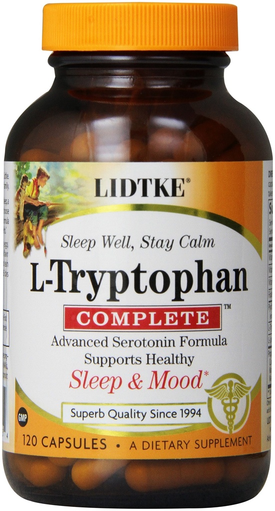 Lidtkeの技術L-Tryptophanの完全なカプセル、120の計算