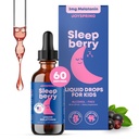 JoySpring Sleepberryキッズメラトニン3mg - Lテアニン、高吸収ベリードロップ(2 fl oz)60サービング、ビタミンDキッズトラベルエッセンシャル付き子供メルトニン