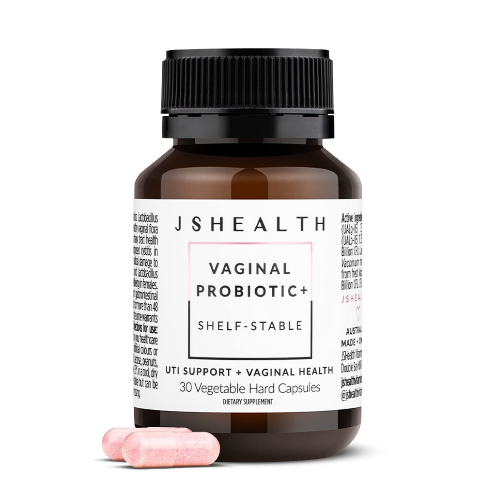 JSHealthのビタミンの腟のプロバイオティックの補足-女性(30のカプセル)のための補助的なおよび腟の健康–棚の安定したイースト感染症の処置を支えて下さい