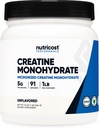 ナトリコストクレアチンモノハイドマイクロマチパウダー1 LB(454グラム)、サーブあたりの5000mg(5g) - Micronizedクレアチンモノハイド