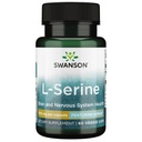 Swanson Ajipure L-Serine Pharmacecal USPの等級の高い純度のアミノ酸の補足の認知機能脳の健康500のmg 60のベジギーのカプセル