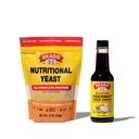 Bragg Premium 12 Ounce Nutritional Yeast調味料ポーチ - ビーガン、グルテンフリーチーズフレークとココナッツアミノミノ、すべての目的調味料、10 Oz、シングル