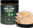 Mullein Gummies 2000mg for Lung サポート, 毎日の呼吸の健康 Gummies, Mullein の葉のエキス, ビーガン & 非GMO, 梨の味, Lung 健康 & Sinus 救済