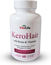 KeroHair ビタミンとビタミンとバイオチン I 60 カプセルの完全サプリメント - 毛損失を防ぐ | 承認済み* エキストラビオチンとビタミン B で豊富に