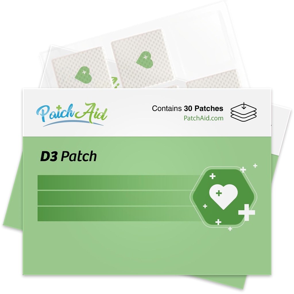 PatchAid D3 Topical パッチ30日の供給