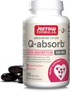JarrowフォーミュラQ-Absorb Ubiquinone Co-Q10 100 mg、栄養補助食品、Mitochondrial Health、細胞エネルギー生産および心臓の健康、120 Softgels、120の日の供給のための酸化防止サポート